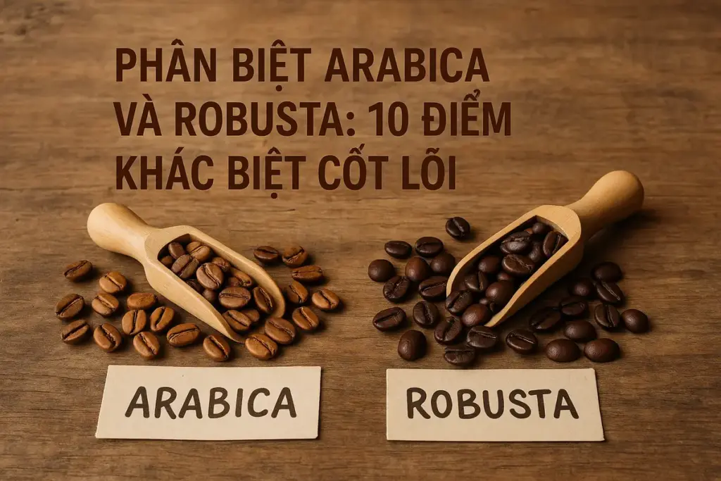 Phân biệt Arabica và Robusta: 10 điểm khác biệt cốt lõi