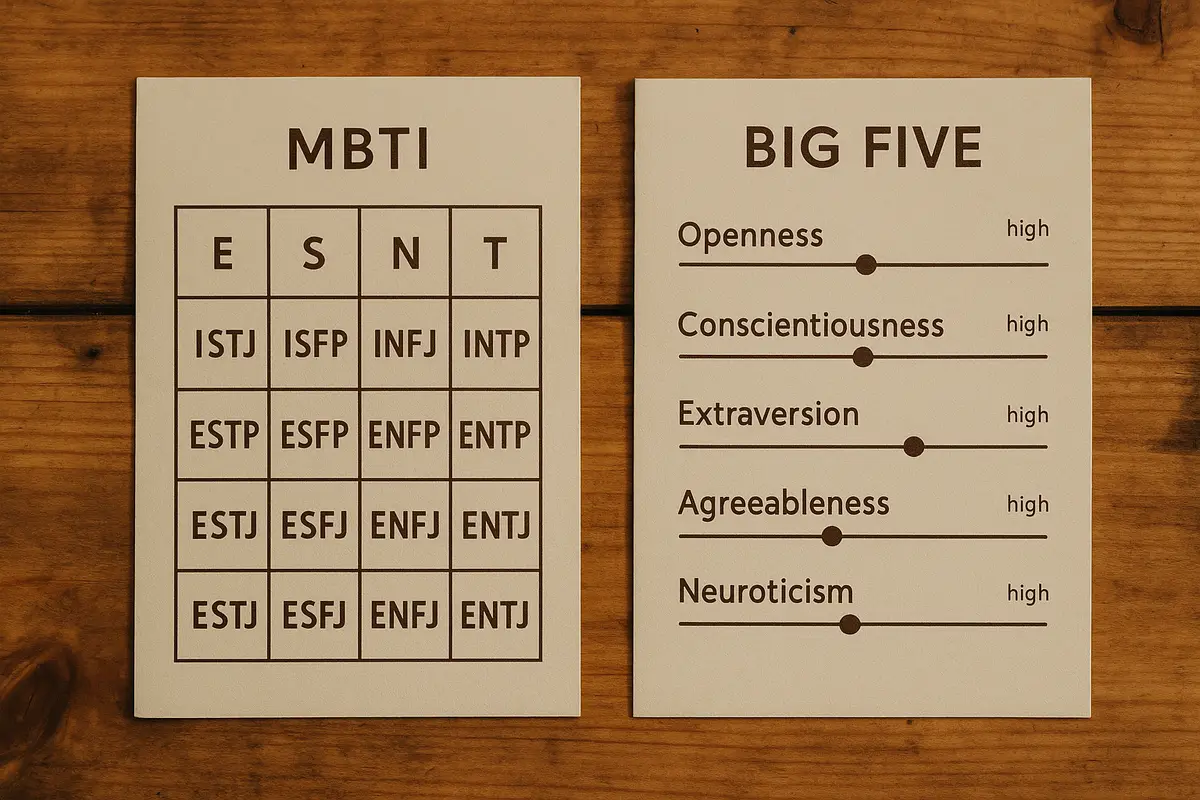 So sánh MBTI và Big Five về cách phân loại và độ tin cậy